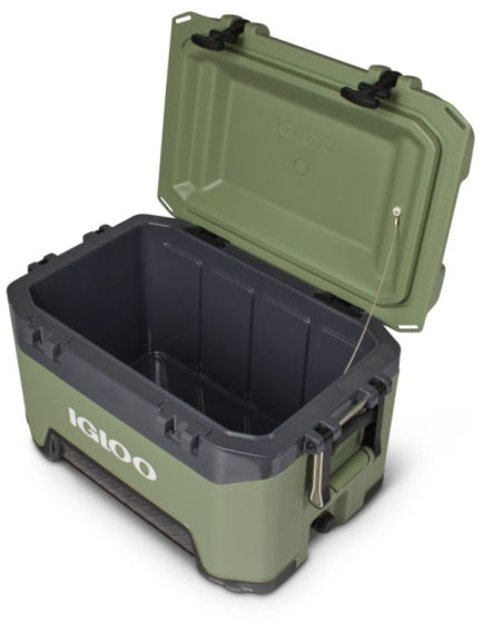 Igloo 52 Boîte fraîche pour la construction 49 litres de noir vert armée