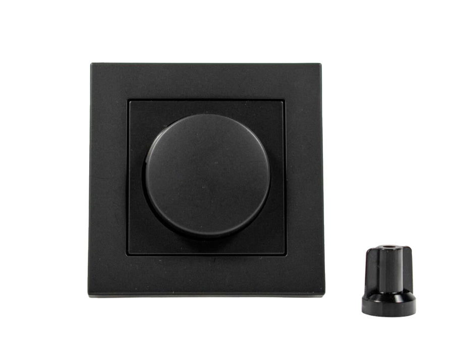 Ion Industries Single Dimmer Cover Plate Matt Black