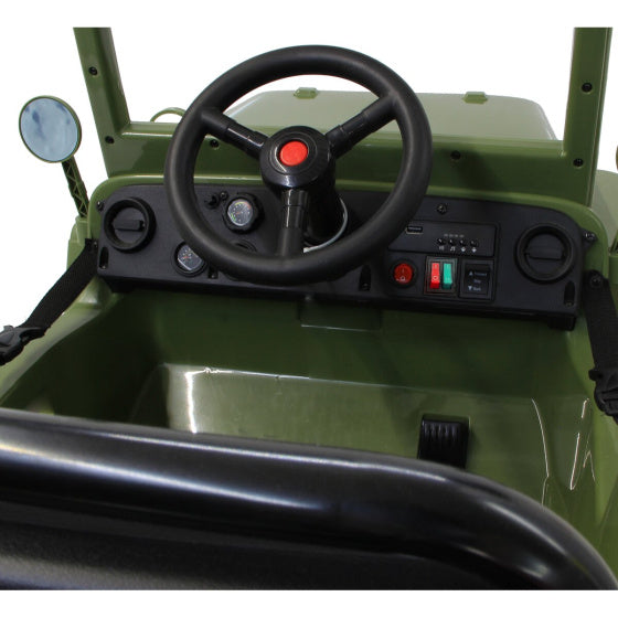 Jamara Willys MB Jeep 12V Battery Vehicle Army Green