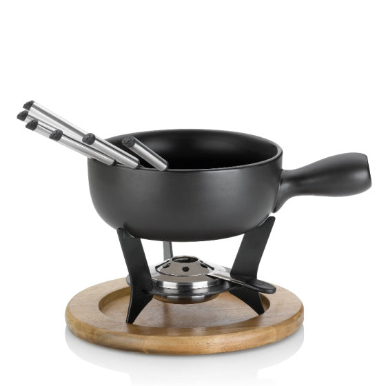 Kela Country Fondues a fixé 6 personnes 2 litres 10 pièces noires