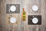 Kitchenraft Placemat Metallic 30 x 45 cm PVC Gold Anthracite