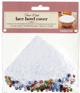 Kitchencraft saladebeschermer à la maison en dentelle de dentelle blanche