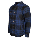 Ligne de vie Jervis Shirt de flanelle rembourrée Men Blue Black Taille 3xl