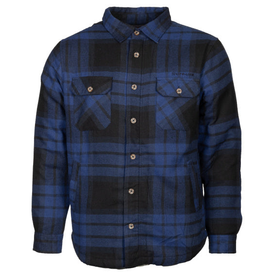 Ligne de vie Jervis Tonds de flanelle rembourrés hommes bleu noir taille xl