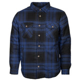 Ligne de vie Jervis Tonds de flanelle rembourrés hommes bleu noir taille xl