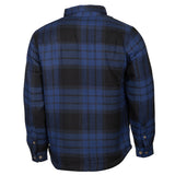 Ligne de vie Jervis Shirt de flanelle rembourrée Men Blue Black Taille L