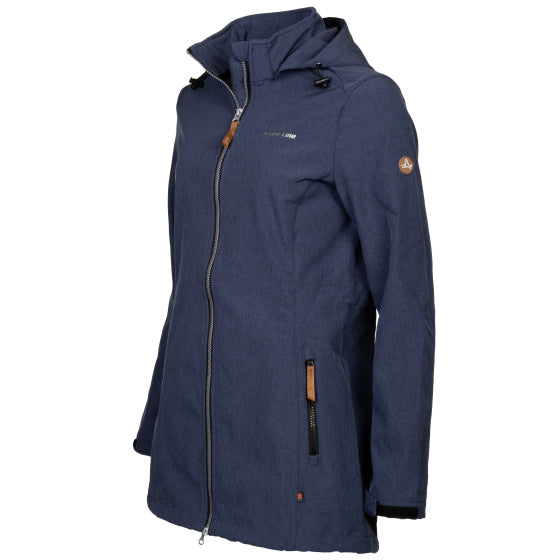 Ligne de vie Kya Softshell Parka Ladies Blue Dark Taille xxl