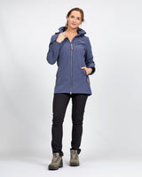 Ligne de vie Kya Softshell Parka Ladies Blue Dark Taille xxl