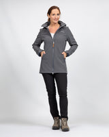 Ligne de vie Kya Softshell Parka Ladies Gris foncé Gris XXL