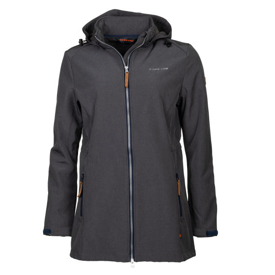 Ligne de vie Kya Softshell Parka Ladies Gris foncé Taille 4xl