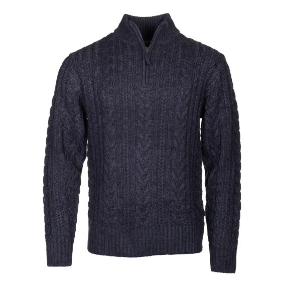 Ligne de vie marcel pull en tricot à moitié zip pour hommes