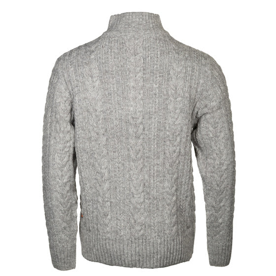 Ligne de vie marcel pull en tricot à moitié zip hommes Gris clair taille xxl