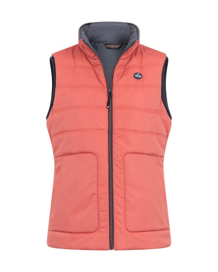 Ligne de durée de vie Tully faux down body warmers dames tailles rouges s