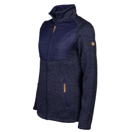 Ligne de vie willemijn fleecevente ladies bleu foncé taille s
