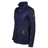 Ligne de vie willemijn fleecevente ladies bleu foncé taille s