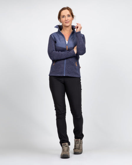 Ligne de vie willemijn fleecevente ladies bleu foncé taille xl