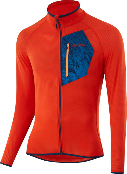 Löffler Outdoorvest Men's Polyester Orange Blue Taille 46