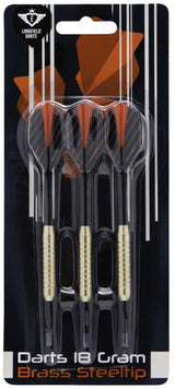 Longfield Darts Steeltip Dartspijl Set 18 grammes noir rouge foncé 3 pièces