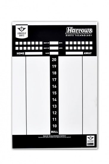 Longfield Games Board pour Darts with Speel Rule Booklet 45x 30 cm