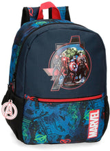 Marvel sur le sac à dos de la guerre junior bleu foncé