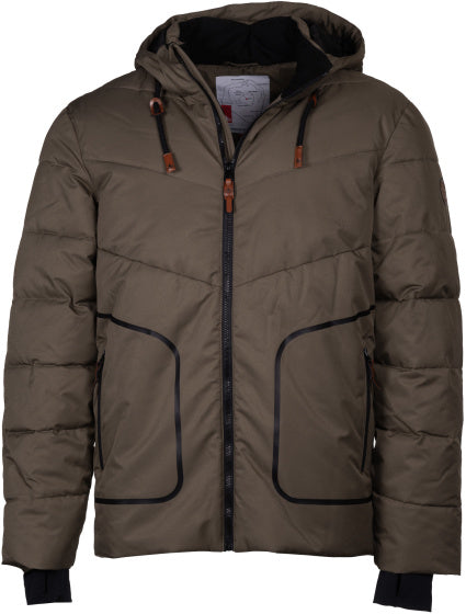Maupiti Marck II manteau d'hiver rembourré Men Gris-Brown Taille xl