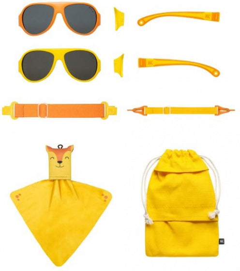 Mokki cliquez changer les lunettes de soleil pour enfants 2 à 5 ans jaunes 2 pièces