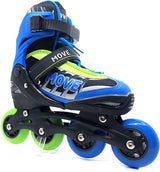 Déplacer les patins en ligne Fast semi-doux réglable Blue Green Taille 38-41