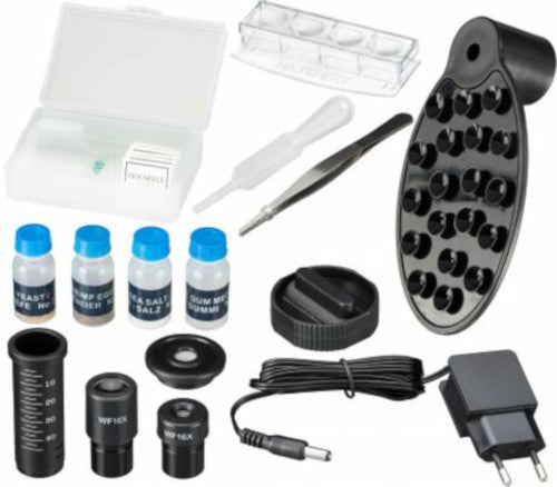 National Geographic Microscope Set 30 cm 40-1280x Steel Black