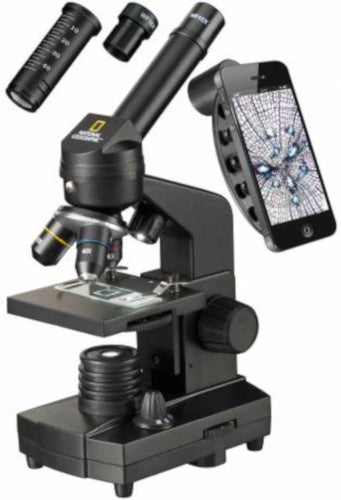 National Geographic Microscope Set 30 cm 40-1280x Steel Black