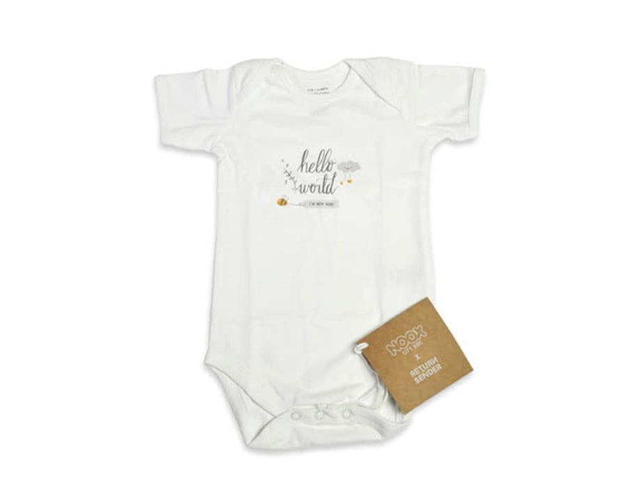 NOOX City Kids Romper Hello World 100% Fair