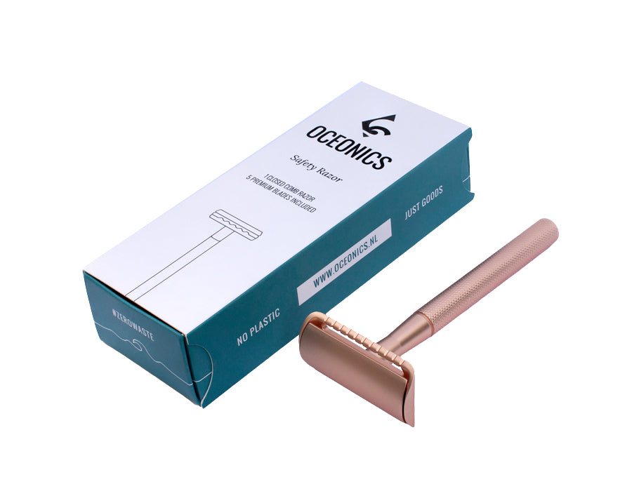 Oceanics Razor Safety Razor Rosé round