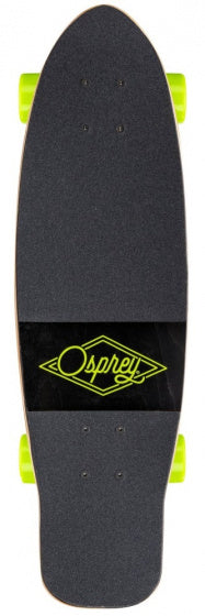 Osprey Skateboard Oversurning Cruiser 70 cm Bois Aluminium noir