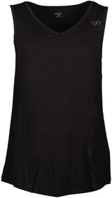 Chemise de fitness en célibataire en célibataire dames noires 3xl