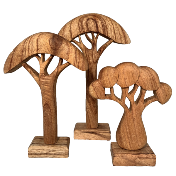 Hračky Papoose Hračky Papoose Toys African Trees Natural 3kpc