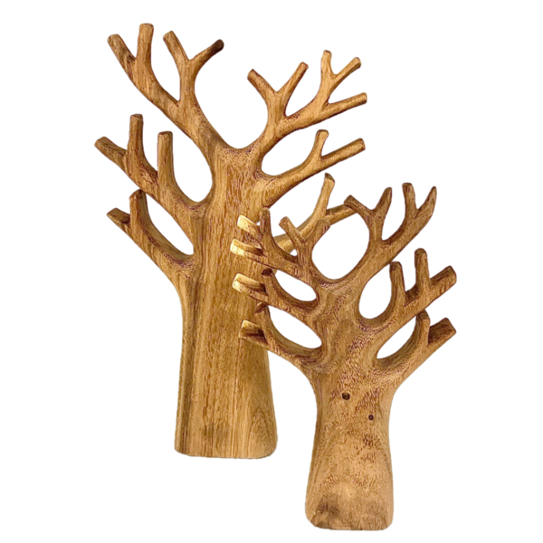 Papoose Toys Papoose Toys Carved Tree Set 2PC