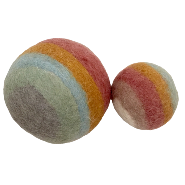 Hračky Papoose hračky Papoose Earth Rainbow Balls 2ks