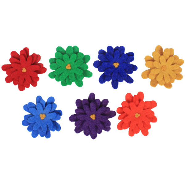 Papoose Toys papoose igrače Rainbow asters 7pc