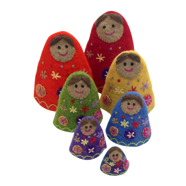 Papoose Toys Papoose Toys Rainbow Babushkas 7