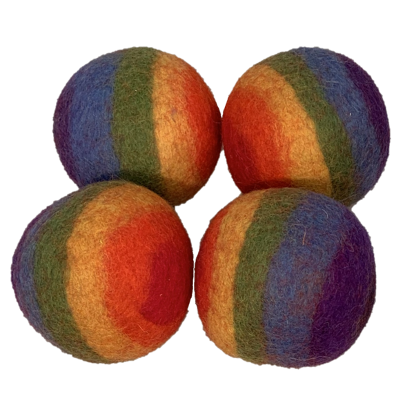 Hračky Papoose hračky Papoose Rainbow Ball 7,5 cm 4pieces