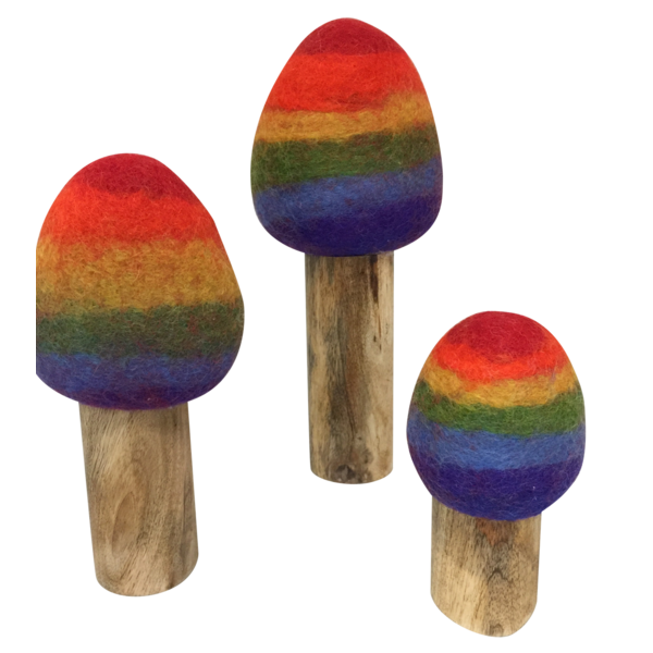 Papoose hračky Papoose Toys Rainbow Trees 3