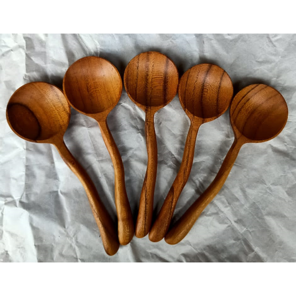 Papoose Toys Papoose Toys Teak Spoons 6PC