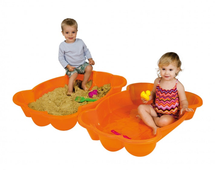 Jouets Paradiso Box avec crabe de couvercle 96 x 68 x 18 cm orange