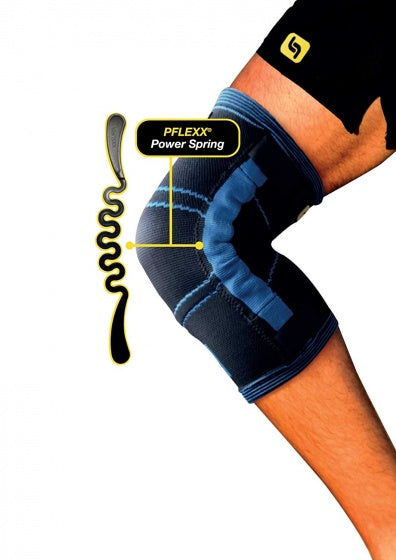 Pflexx Bandage du genou Compression Unisexe Bleu par ensemble de taille xs