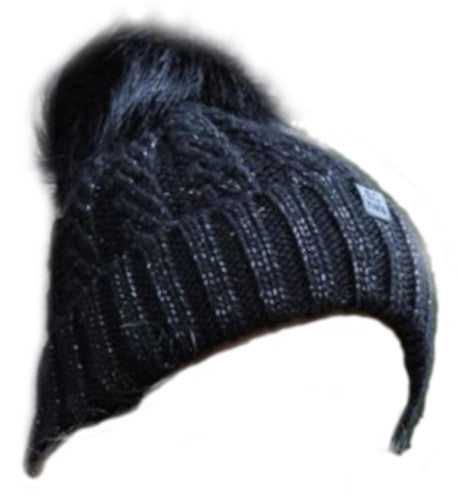 Piri sport muts paillette beanie acrylique noir unique