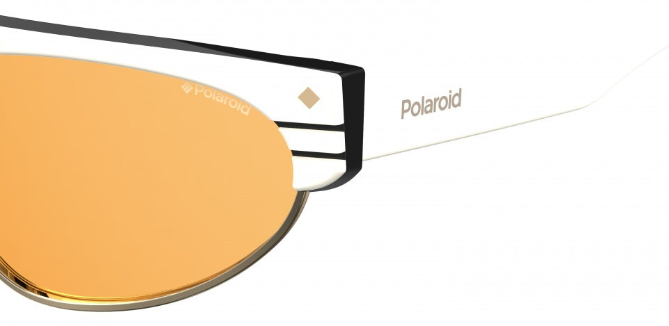 Lunettes de soleil Polaroid 6088 0xr hey dames ivoire avec lentille en cuivre