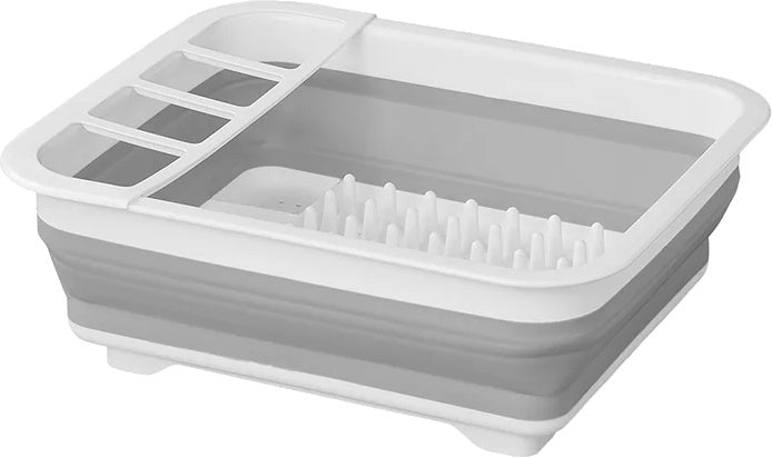 Rack de drain de proplus pliable 31,5 x 36,5 x 13 cm blanc gris