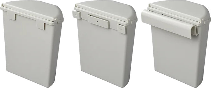 Bac de déchets de proplus avec couvercle 6 litres 29,5 cm gris clair