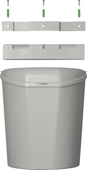 Bac de déchets de proplus avec couvercle 6 litres 29,5 cm gris clair