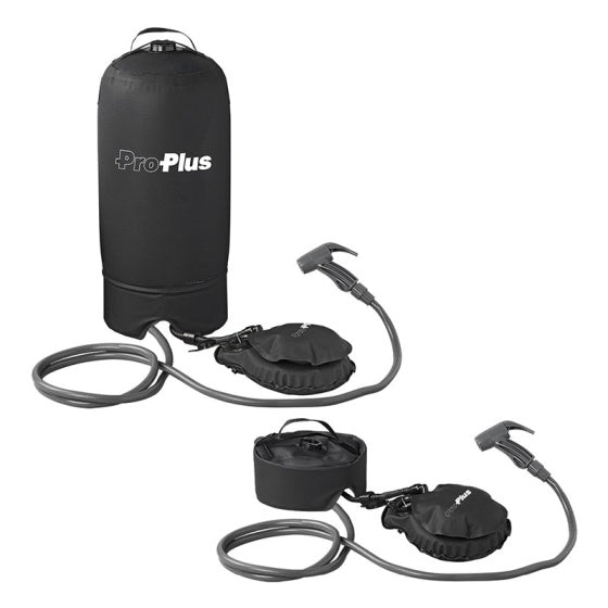 Douche de camping Proplus avec pompe à pied 11 litres noirs
