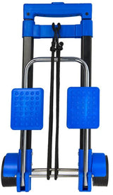 Chariot à bagages pliables de Proplus 30 kg en acier noir bleu